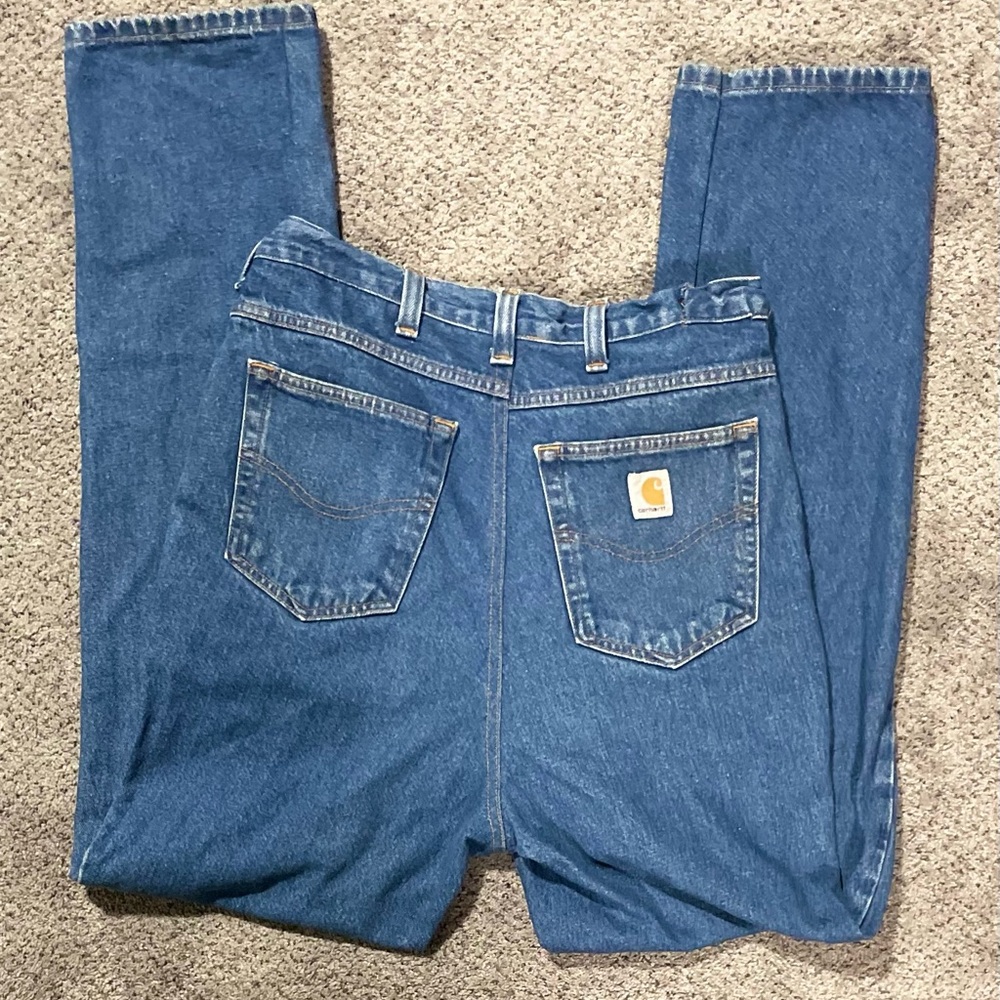 Vintage Carhartt 28x36 Faded Workwear Jeans Distressed Straight Leg 90s Y2K